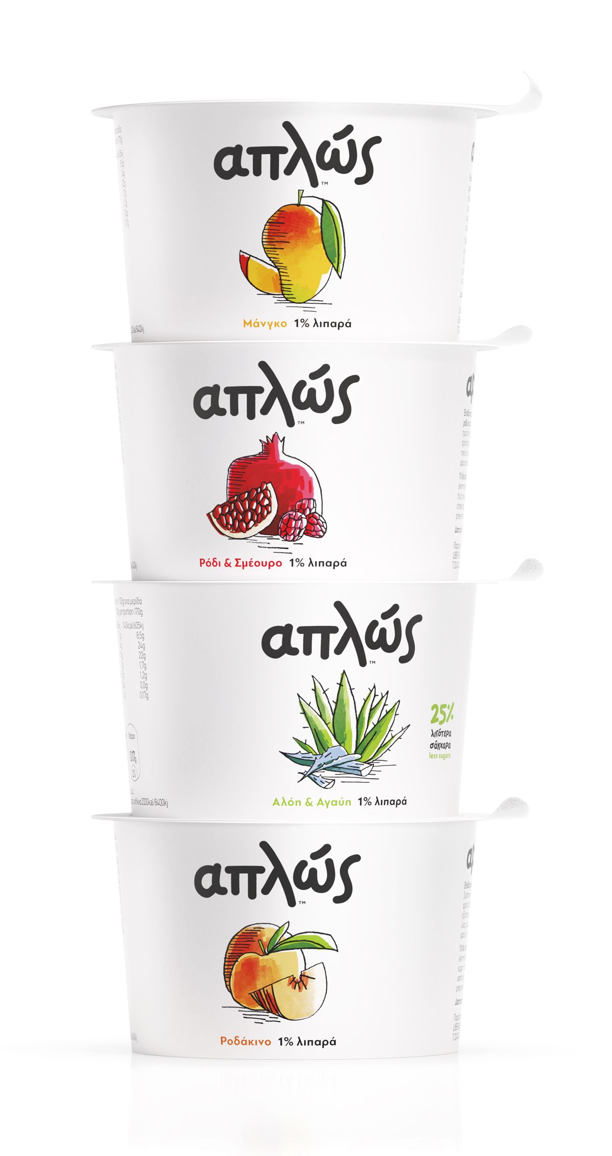 Aplos, Greek yogurt with fruits