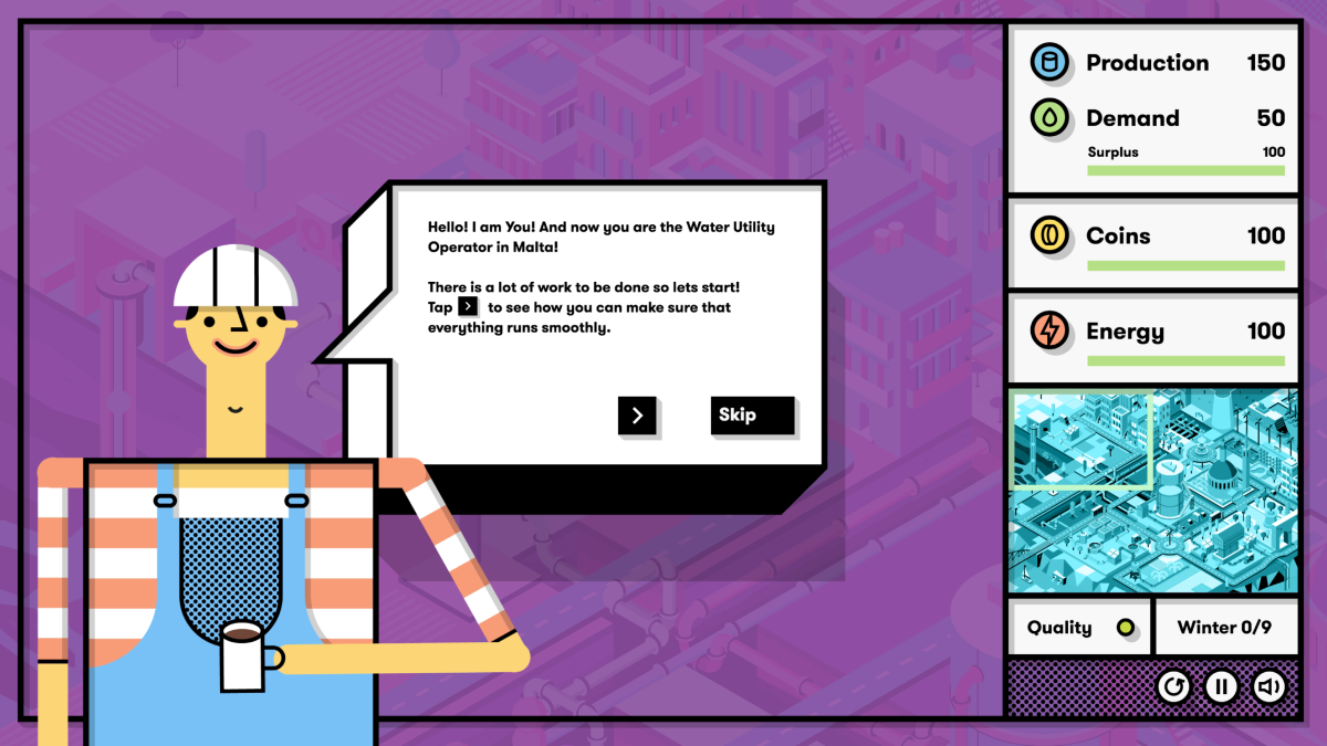 Water utility operator — game