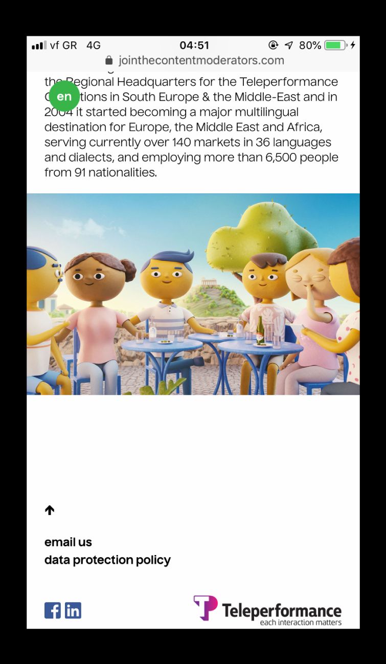 Join the content moderators, campaign