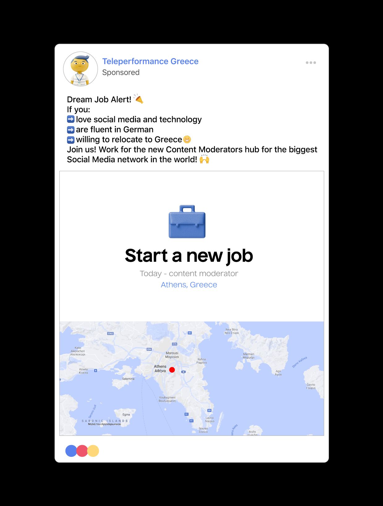 Join the content moderators, campaign
