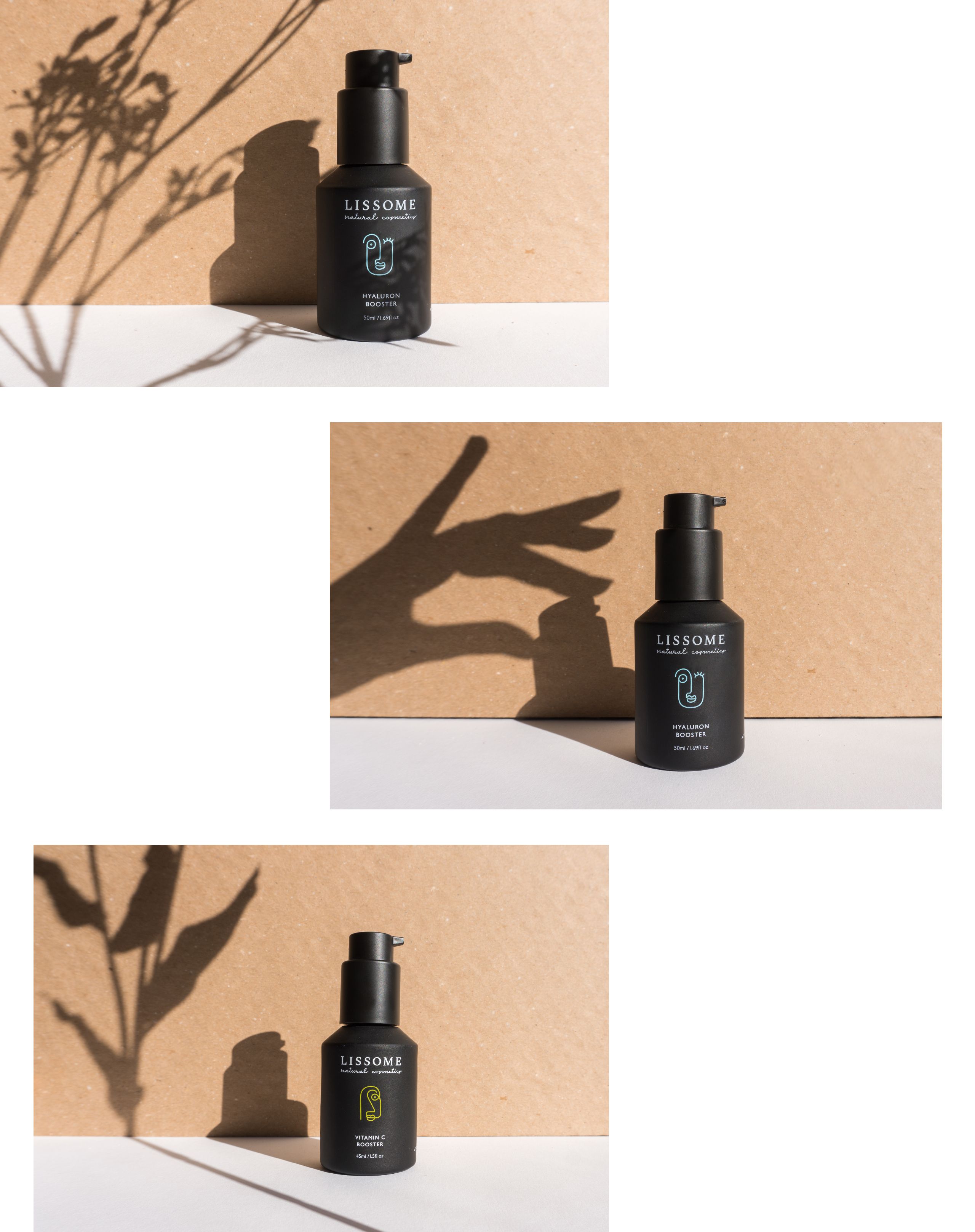 Lissome Natural cosmetics Branding and Packaging Design