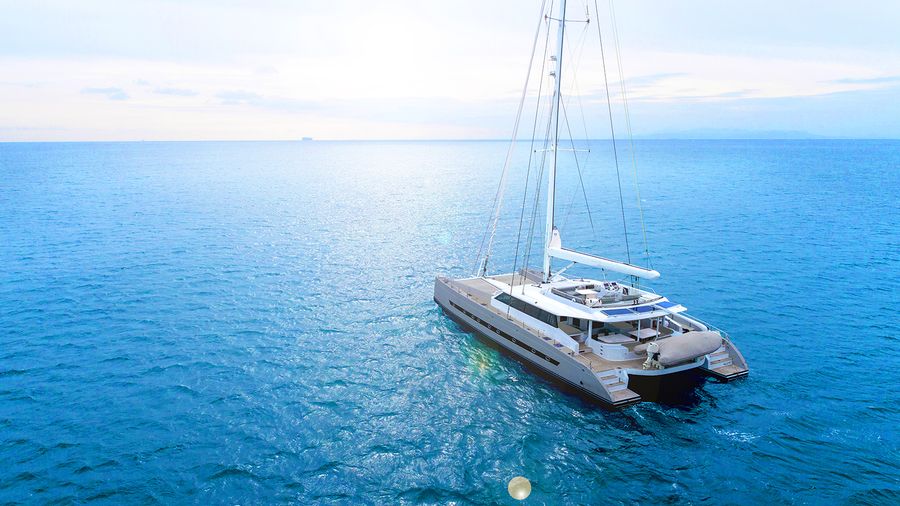 luxury catamaran rental greece