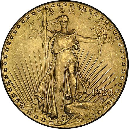 Saint-Gaudens Double Eagle from 1933