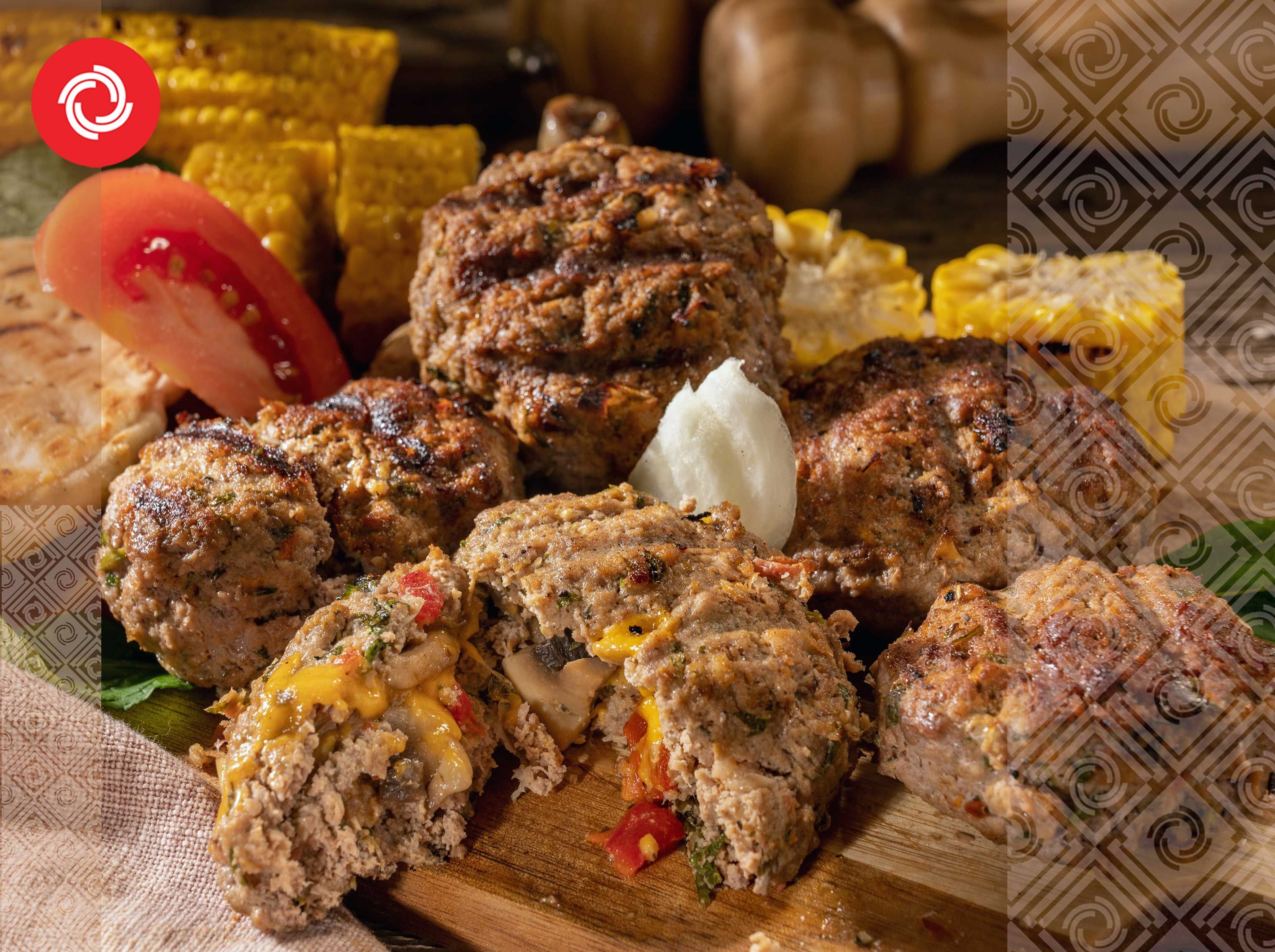 Μπιφτέκια γεμιστά με μανιτάρια