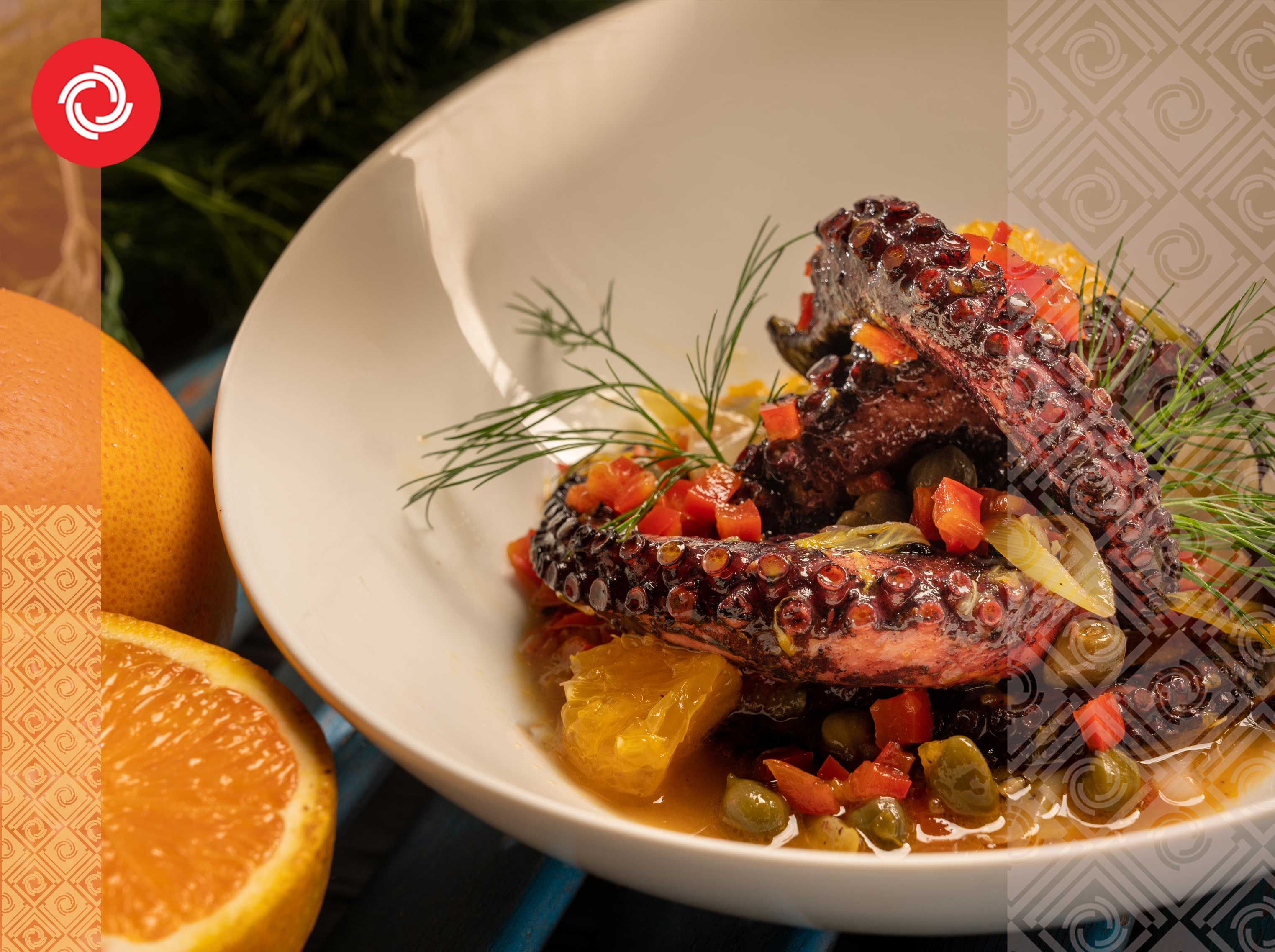 Χταπόδι με εσπεριδοειδή