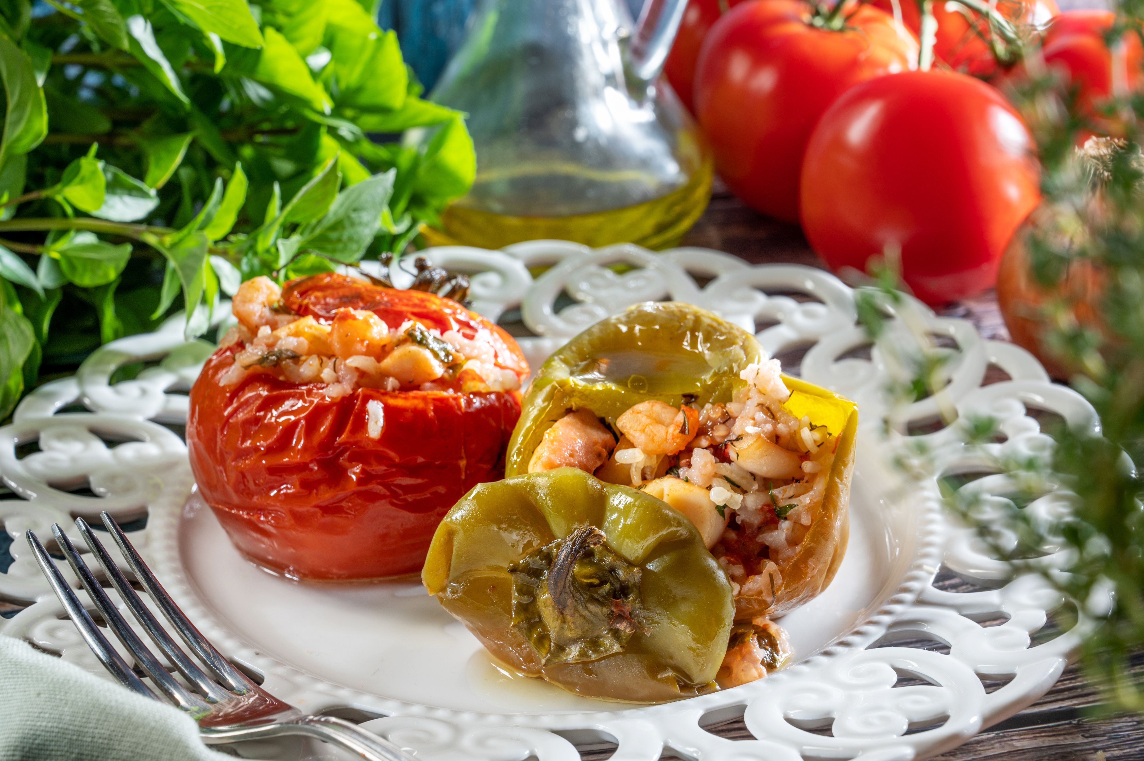 Γεμιστά με ανάμεικτα θαλασσινά