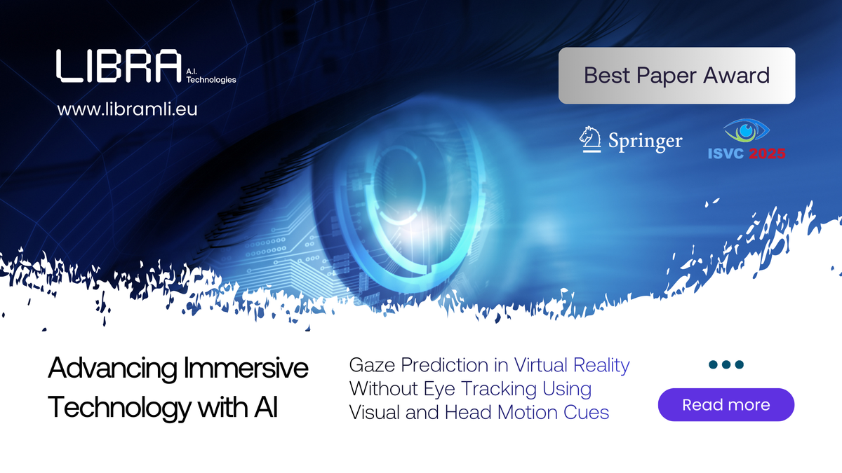 LIBRA AI Wins Springer Best Paper Award at ISVC 2025