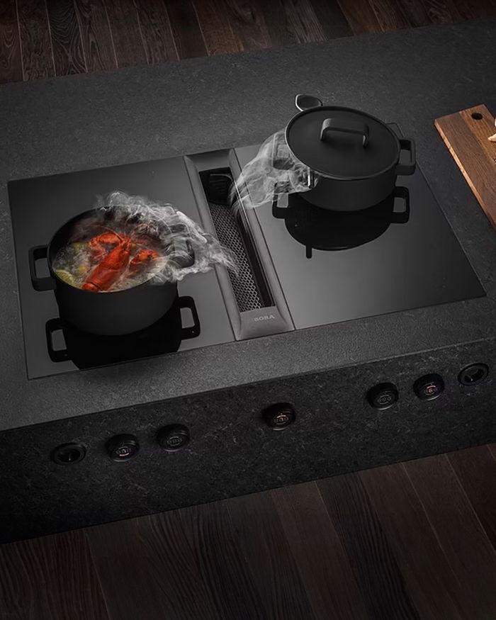 BORA PROFESSIONAL 3.0, απορροφητήρας και εστίες αερίου για κορυφαία ποιότητα μαγειρέματος.