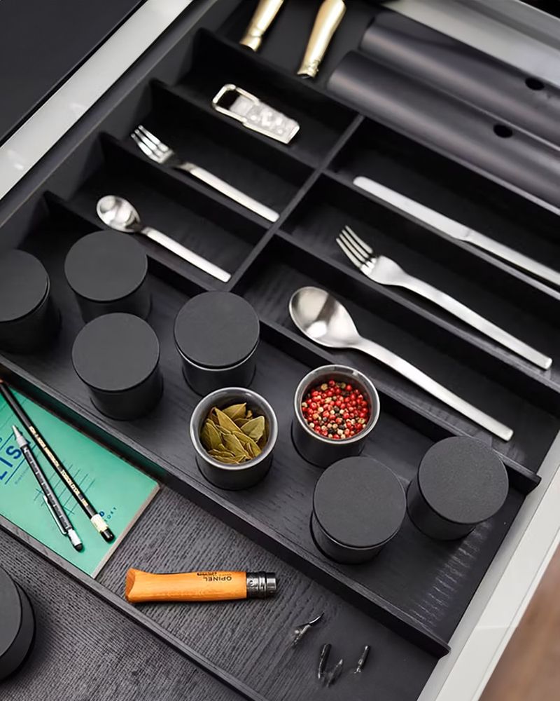 MosaiQ drawer organizer for spices and kitchen tools