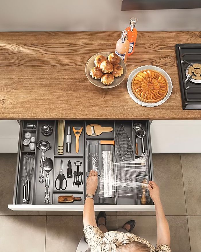 Complete Ambia Line drawer by BLUM with accessories, Mebel Arts.