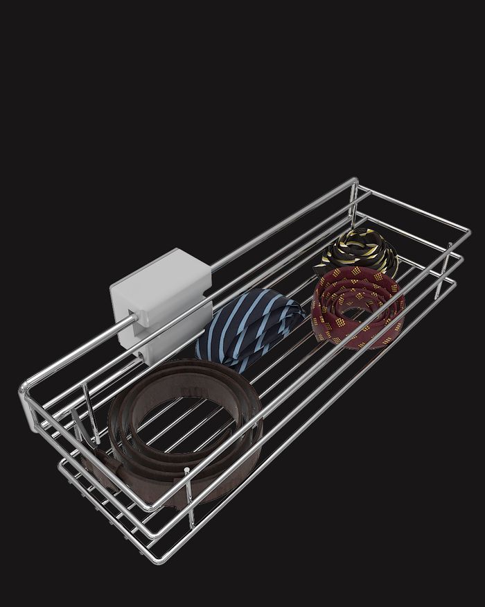 Vikings series belt and tie basket from Mebel-Arts, with metal construction for durability.