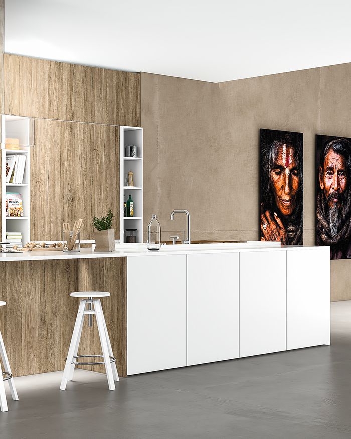 Mebel Arts Tamo Kitchen with an island, ideal for a modern and functional space