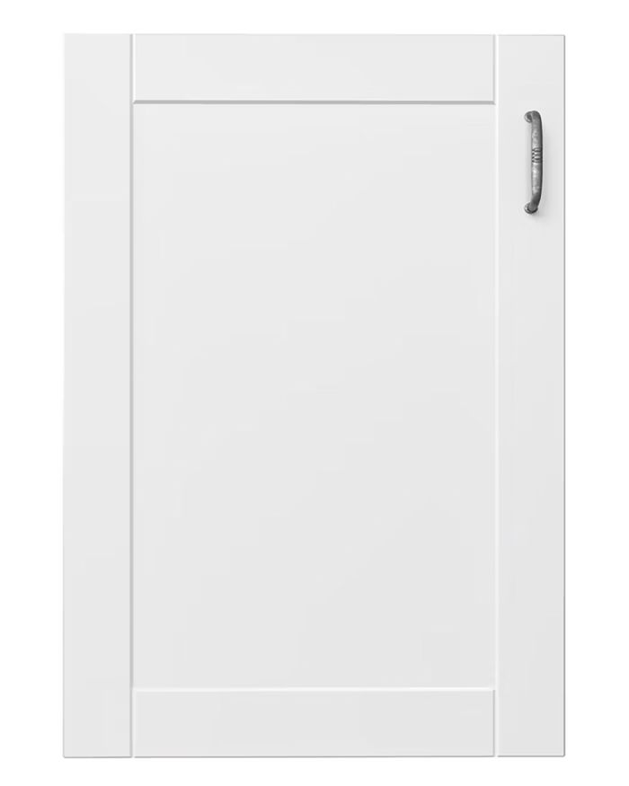 Λευκή πόρτα με λαβή μοντέλου Scandinacia ντουλαπιού κουζίνας της Mebel Arts.