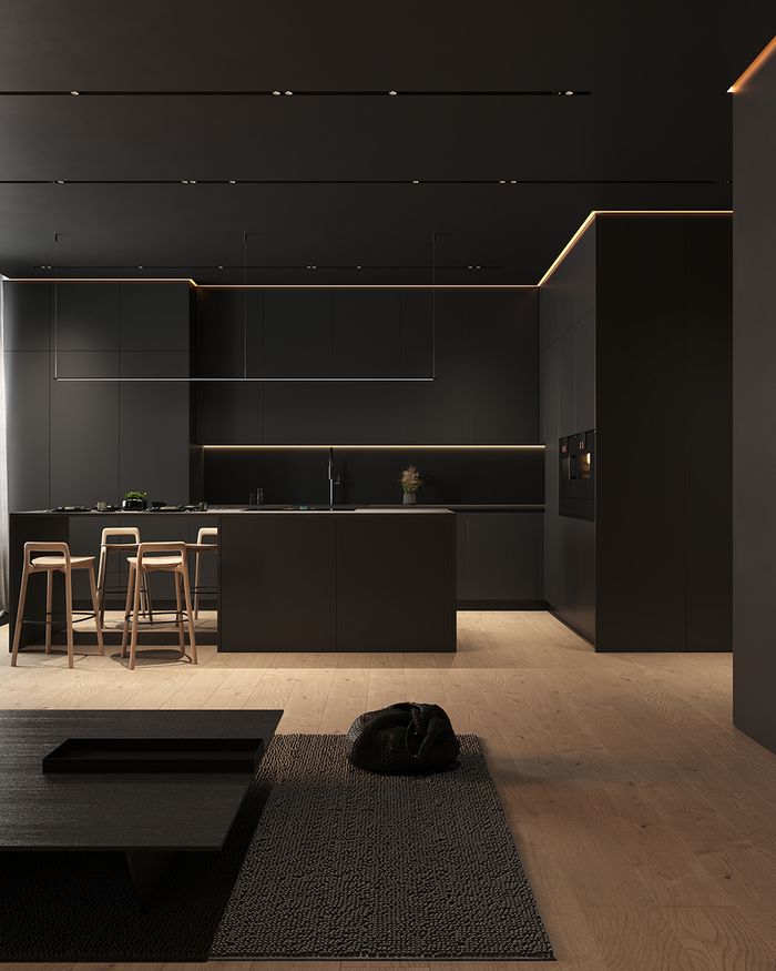 Attractive-Black-Kitchen-Basalt-with-Central-Island-by-Mebel-Arts