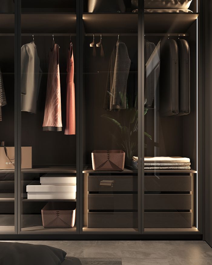 Armoire spacieuse Lava Moon de Mebel Arts avec un design qui permet un placement confortable des vêtements.