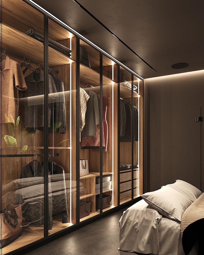 Attractive Moonwood Bedroom Wardrobes by Mebel Arts.