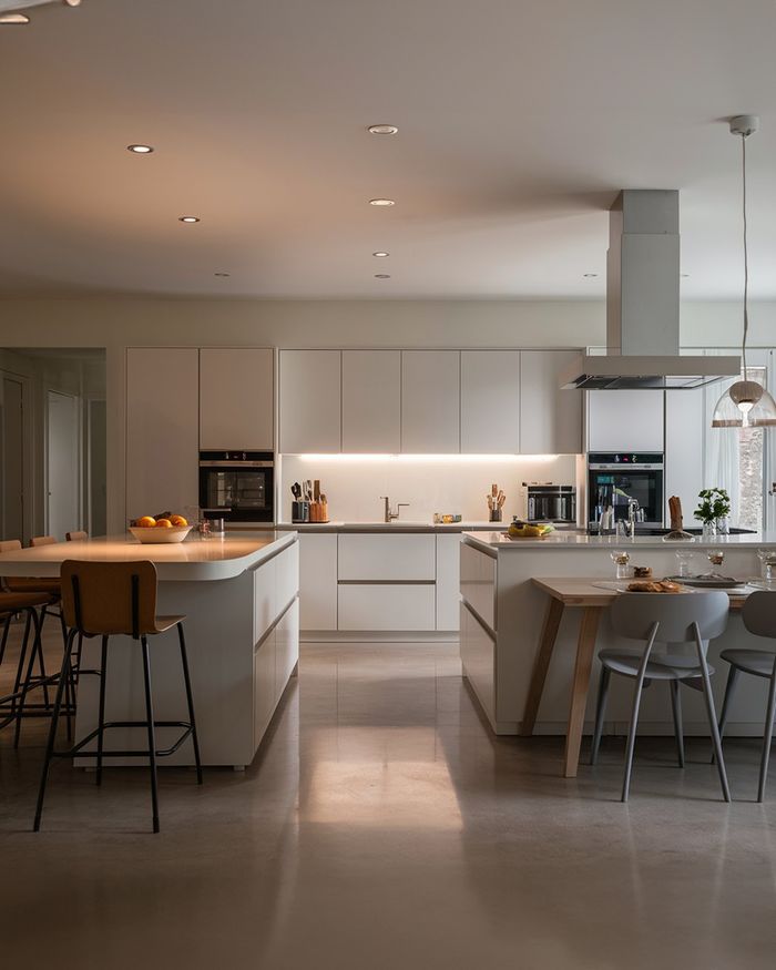 Modern White Kitchen Furniture, Comparison of Kitchen Bar Counter and Island | Mebel Arts