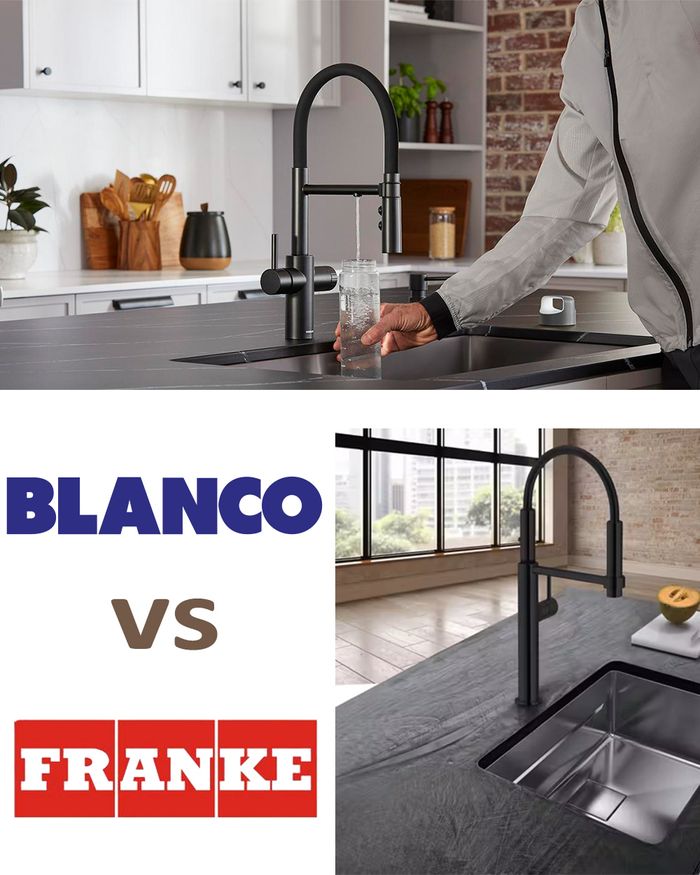 The FRANKE Pescara & BLANCO Catris kitchen faucets are compared in kitchen furniture, ensuring that you choose the ideal one for you.